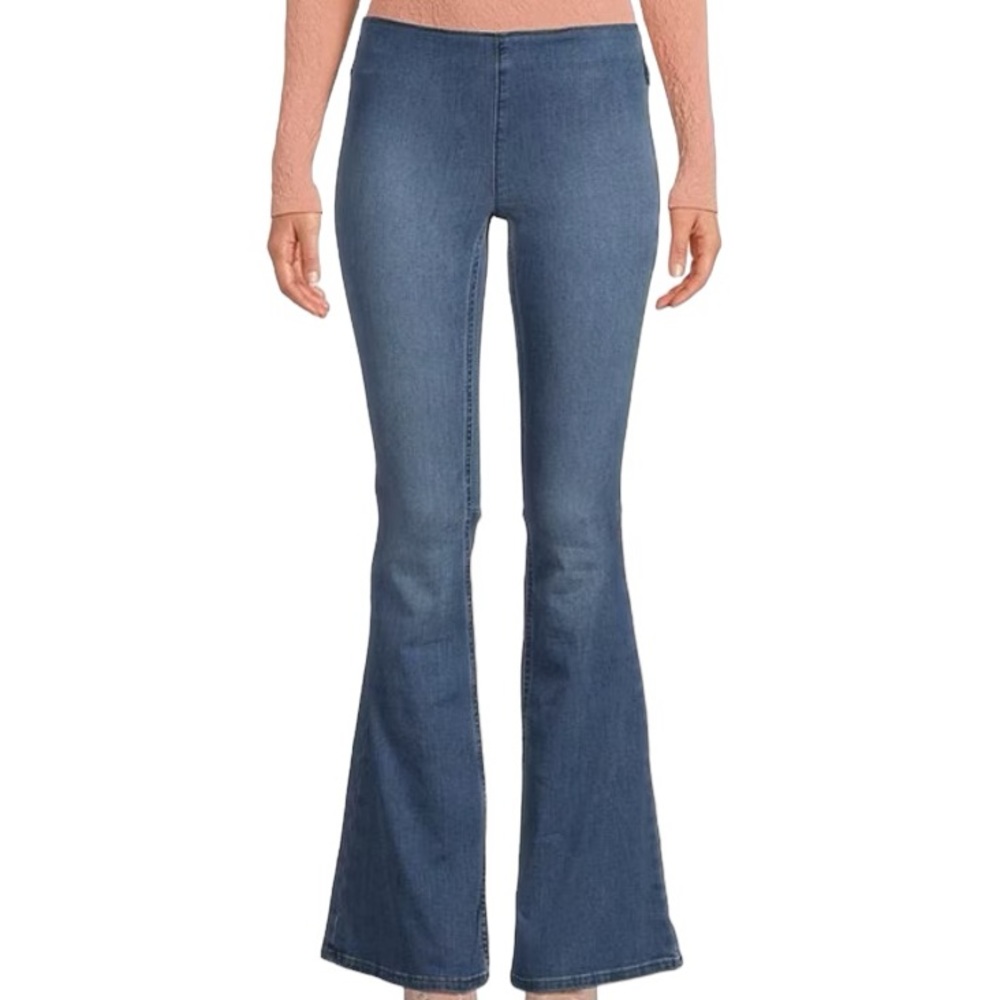 💐FREE PEOPLE Gummy Pull-On Penny Flare Jeans size 26